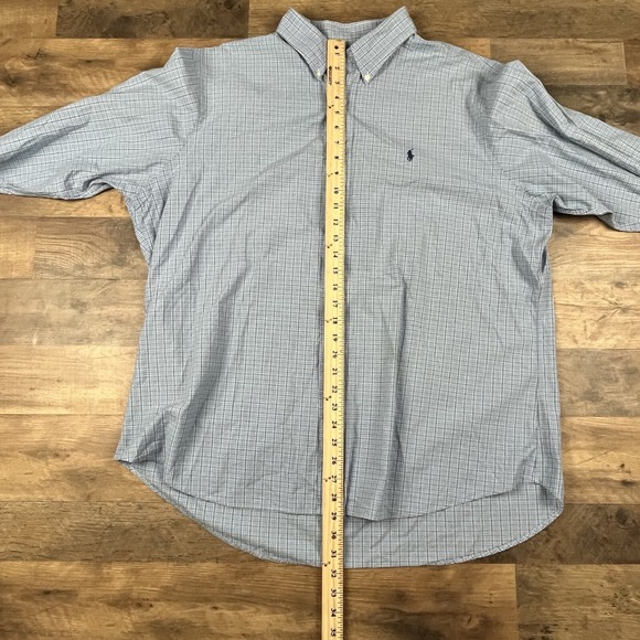 Ralph Lauren Polo Men's Custom Fit Multicolor Plaid Collared Shirt Size XXL - Picture 7 of 8